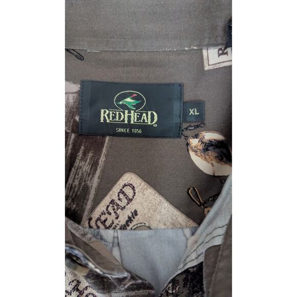 REDHEAD Mens Long Sleeve Button Front Fishing / Camp Shirt XL - Picture 4 of 4